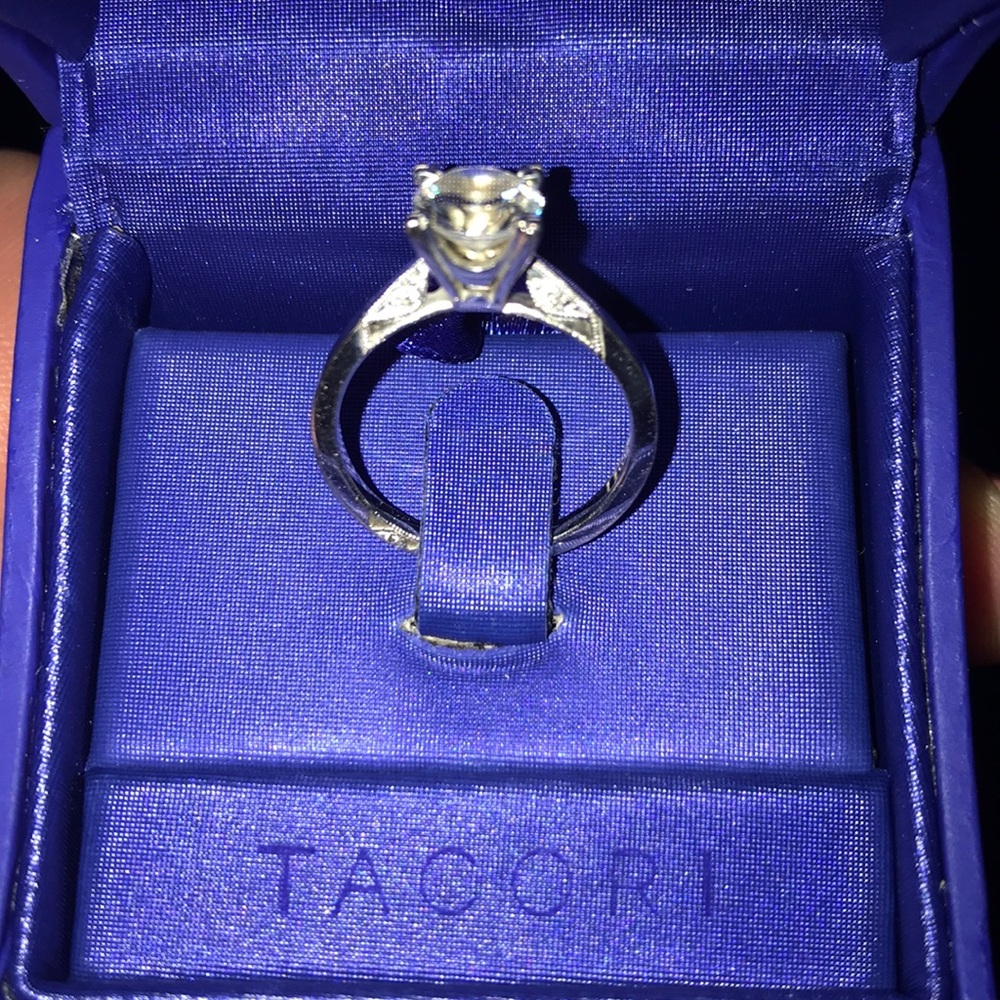 White gold Tacori engagement band.